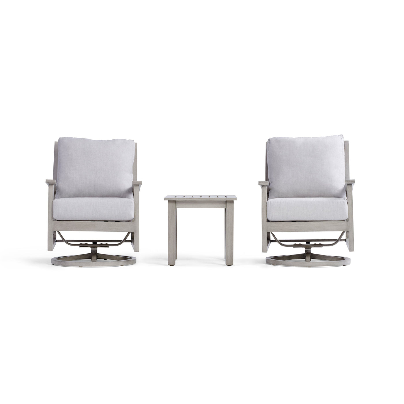 Yardbird Eden Outdoor Bistro Set with Swivel Rocking Chairs Outdoor Furniture