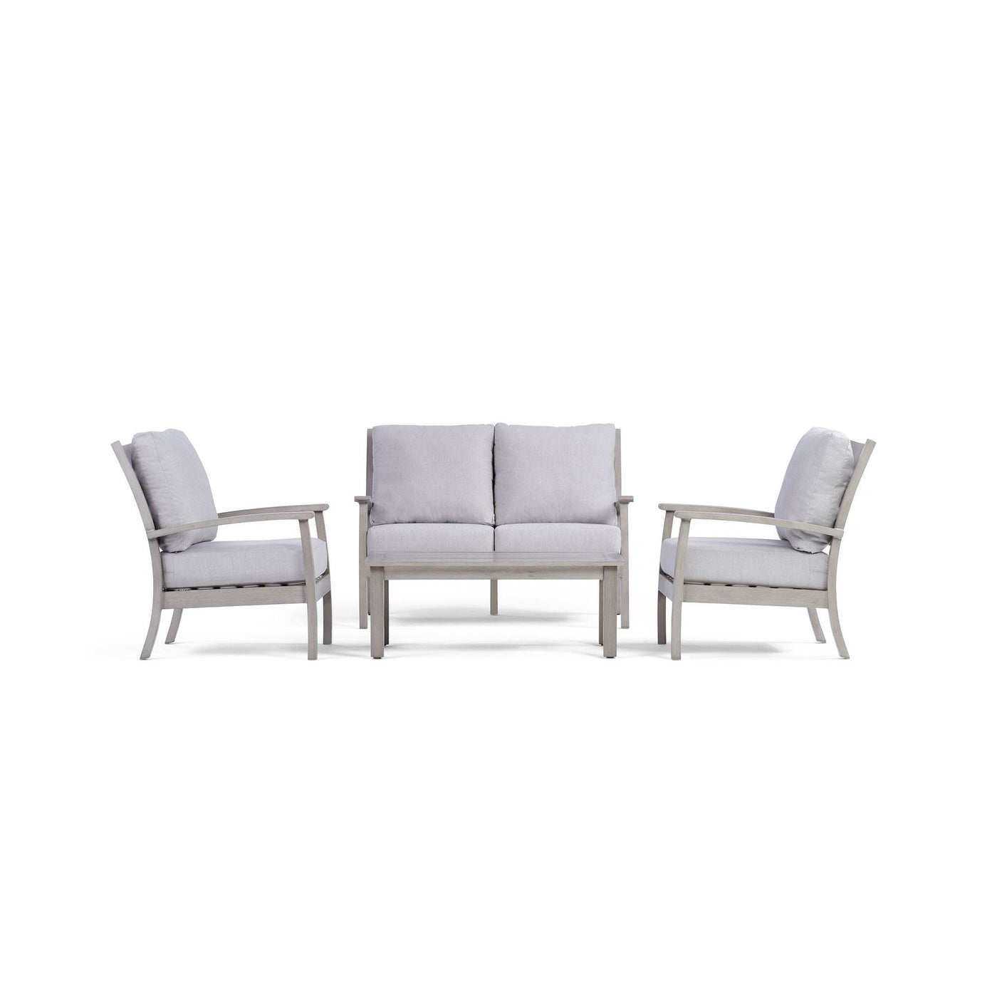 Yardbird Eden Outdoor Loveseat Set with Fixed Chairs Outdoor Furniture