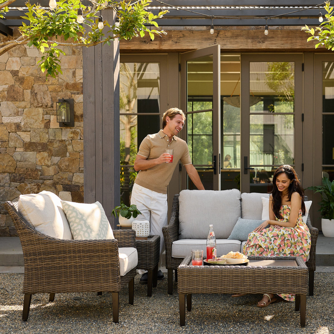 Harriet Outdoor Swivel Glider Chair