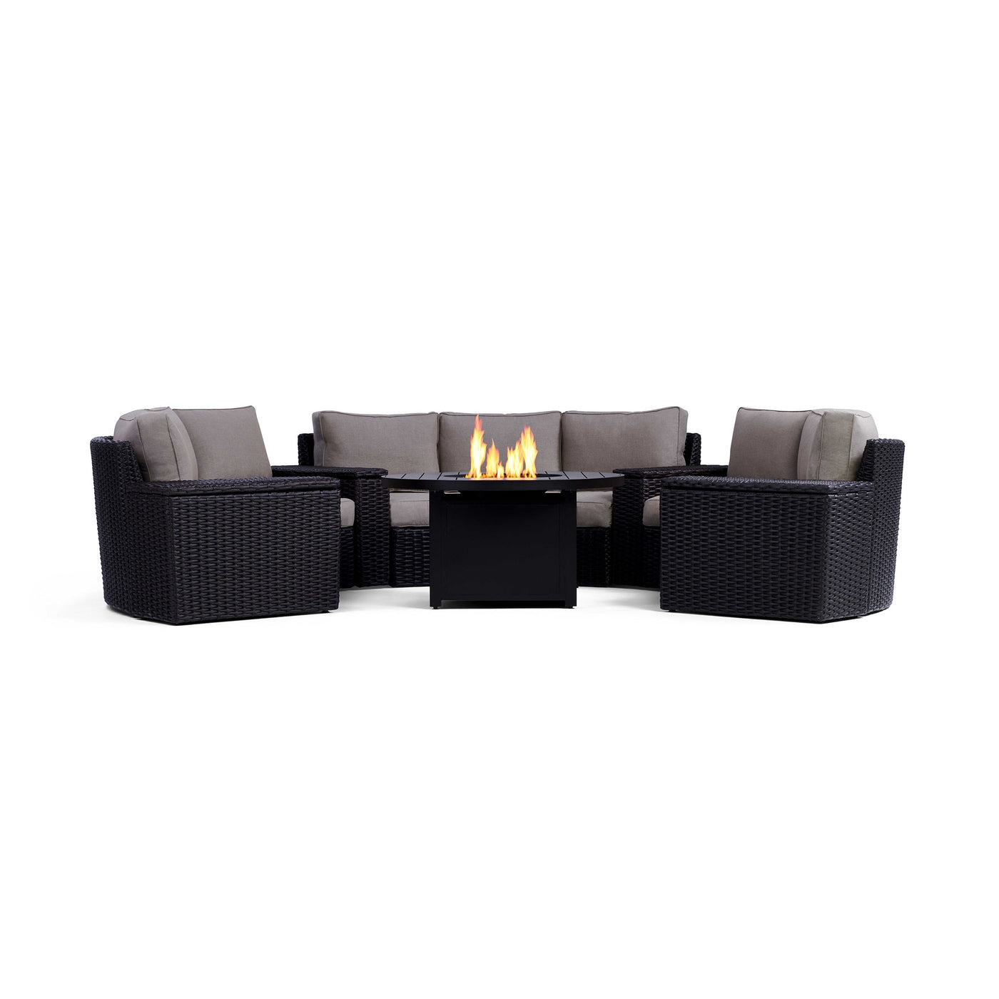  Yardbird Elliot 8-Piece Fire Pit Table Set Outdoor Furniture