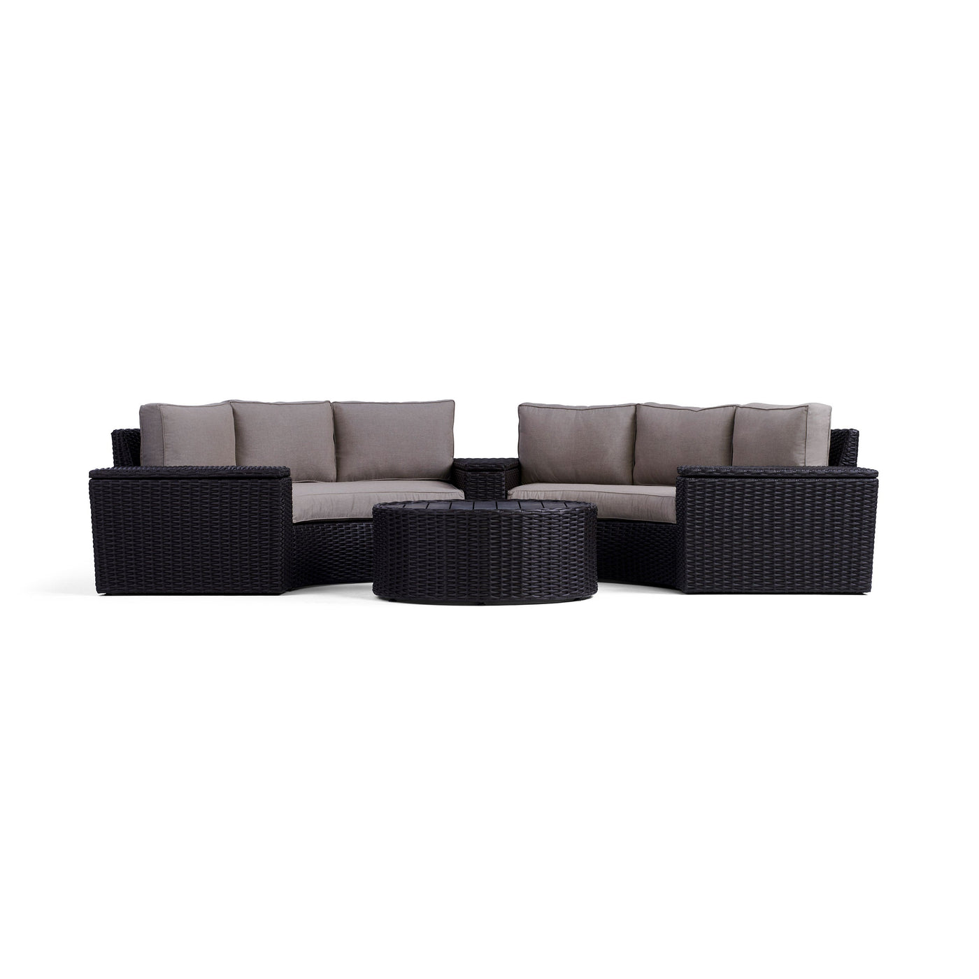  Yardbird Elliot Outdoor 6-Piece Round Sectional Set Outdoor Furniture