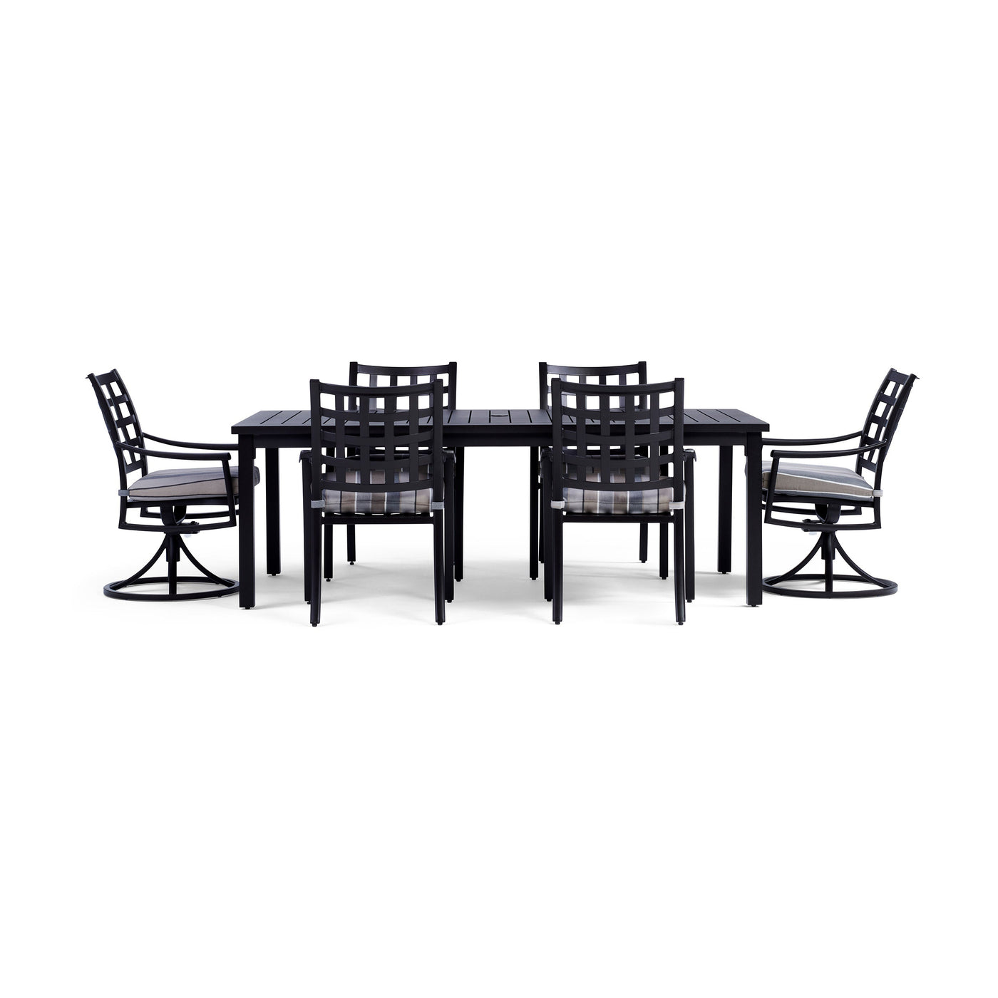  YardBird Lily 7 Piece Rectangular Outdoor Dining Set Outdoor Furniture