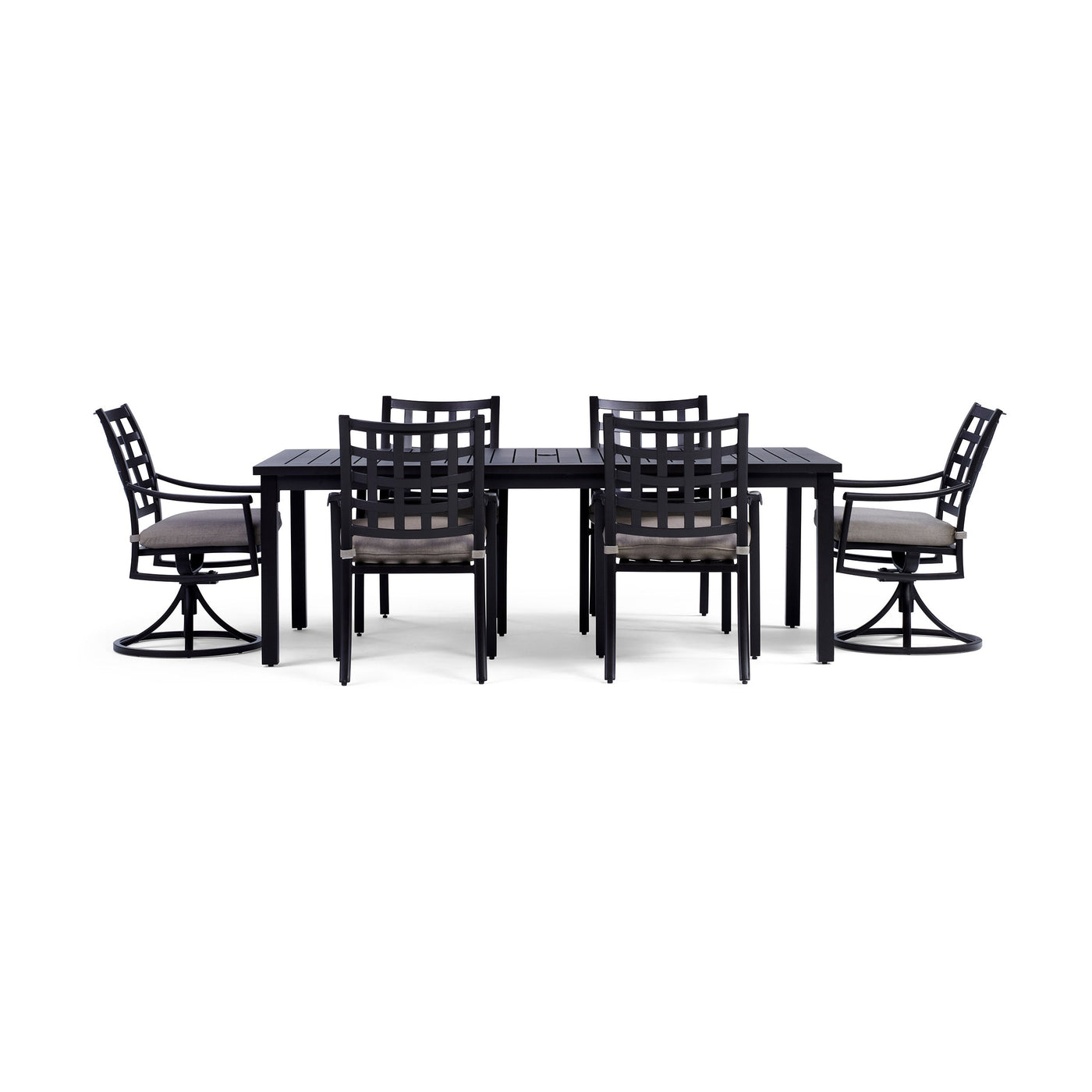  YardBird Lily 7 Piece Rectangular Outdoor Dining Set Outdoor Furniture