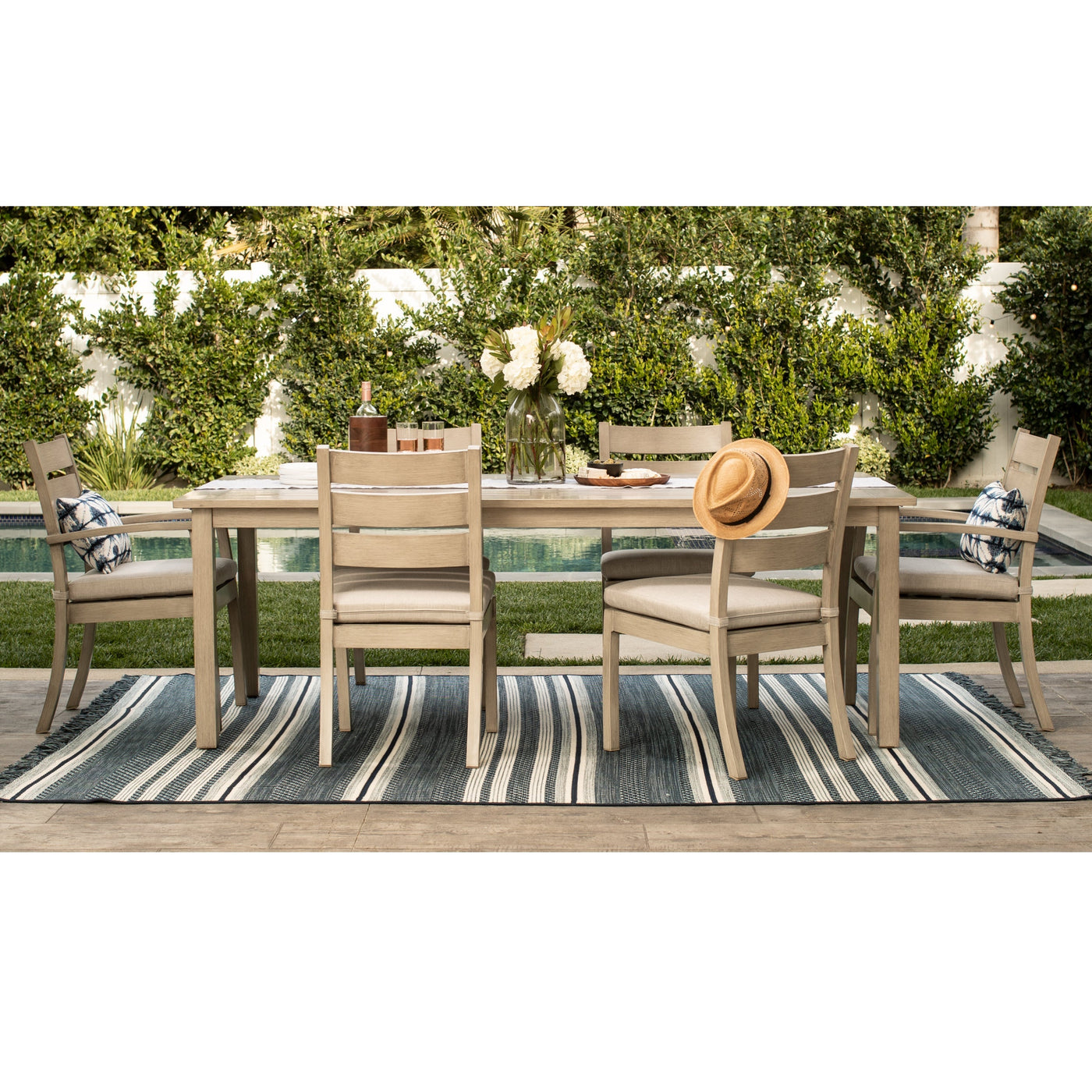  Yardbird Eden 9 Piece Rectangular Outdoor Dining Set Outdoor Furniture