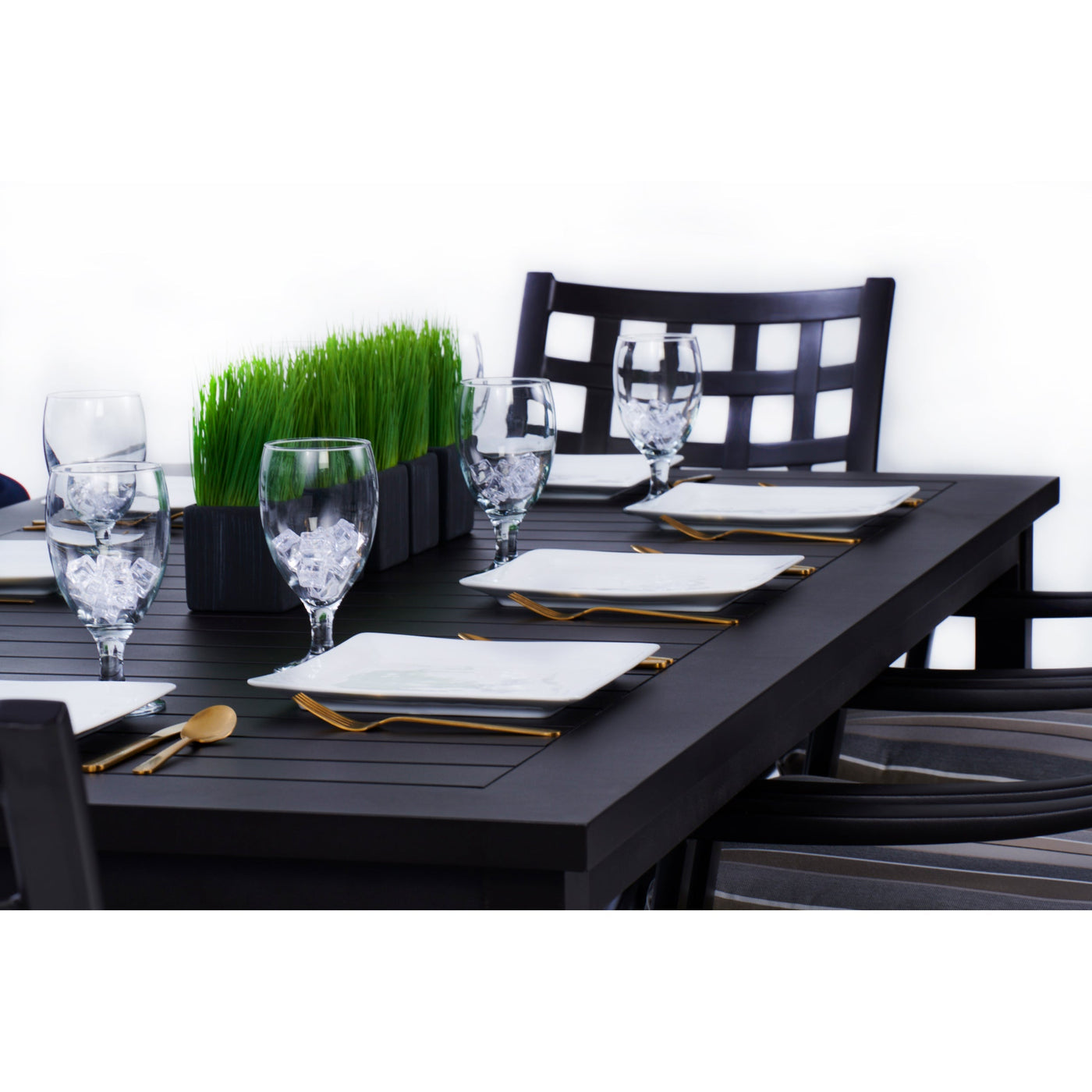  YardBird Lily 7 Piece Rectangular Outdoor Dining Set Outdoor Furniture